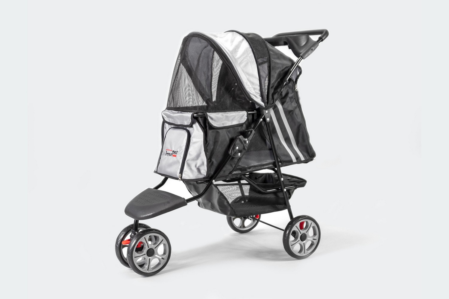 Poussette pour chien InnoPet All Terrain noir/gris argent Poussette pour chien InnoPet All Terrain noir/gris argent