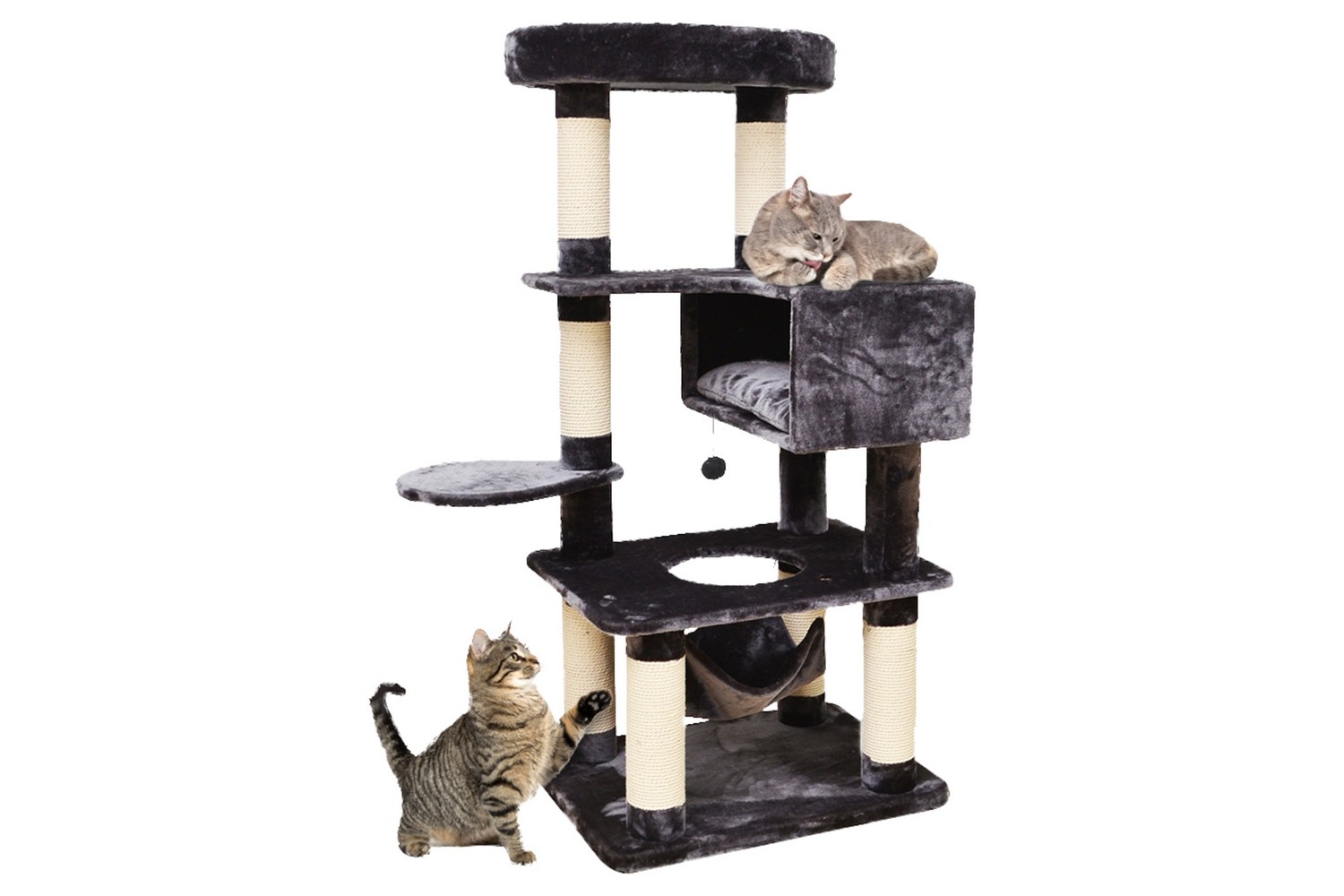 Cat tree Evan dark grey