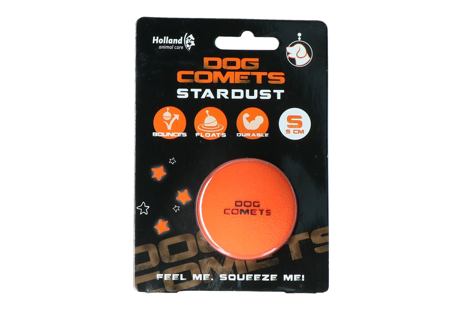 Ball Dog Comets Stardust Orange S