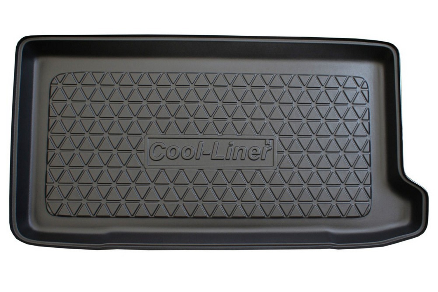 Boot mat suitable for Fiat 500 2007-present 3-door hatchback Cool Liner anti slip PE/TPE rubber