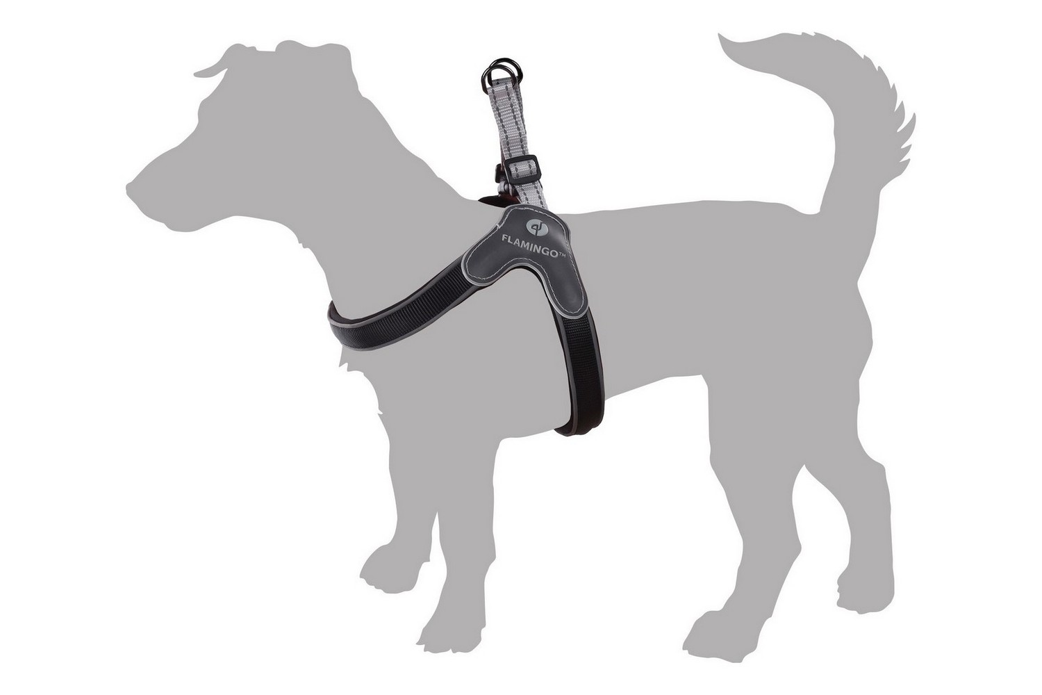 Dog harness easy Hilka black L (HAR1FLHI-L) (2) Dog harness easy Hilka black L (HAR1FLHI-L) (2)