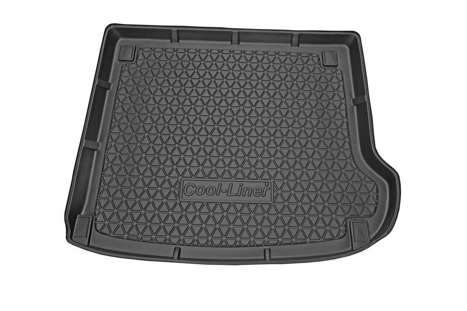 Boot mat suitable for Hyundai Santa Fe (CM) 2006-2012 Cool Liner anti slip PE/TPE rubber