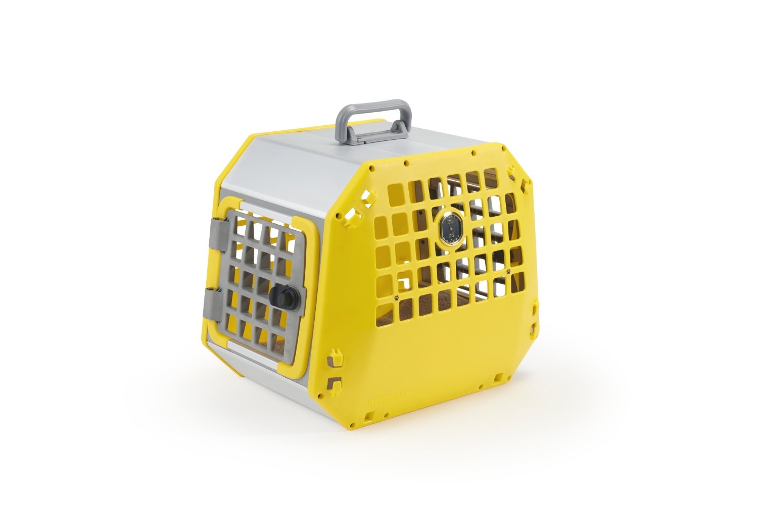 Perforeren Hijsen Aquarium Transportbox voor hond of kat Kleinmetall Care2 M geel