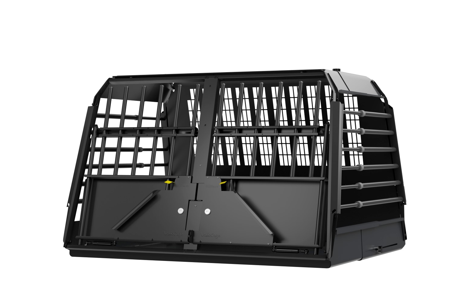 Dog crate suitable for Subaru Forester V (SK) 2019-2024 Kleinmetall VarioCage Black Edition double L Dog crate suitable for Subaru Forester V (SK) 2019-2024 Kleinmetall VarioCage Black Edition double L