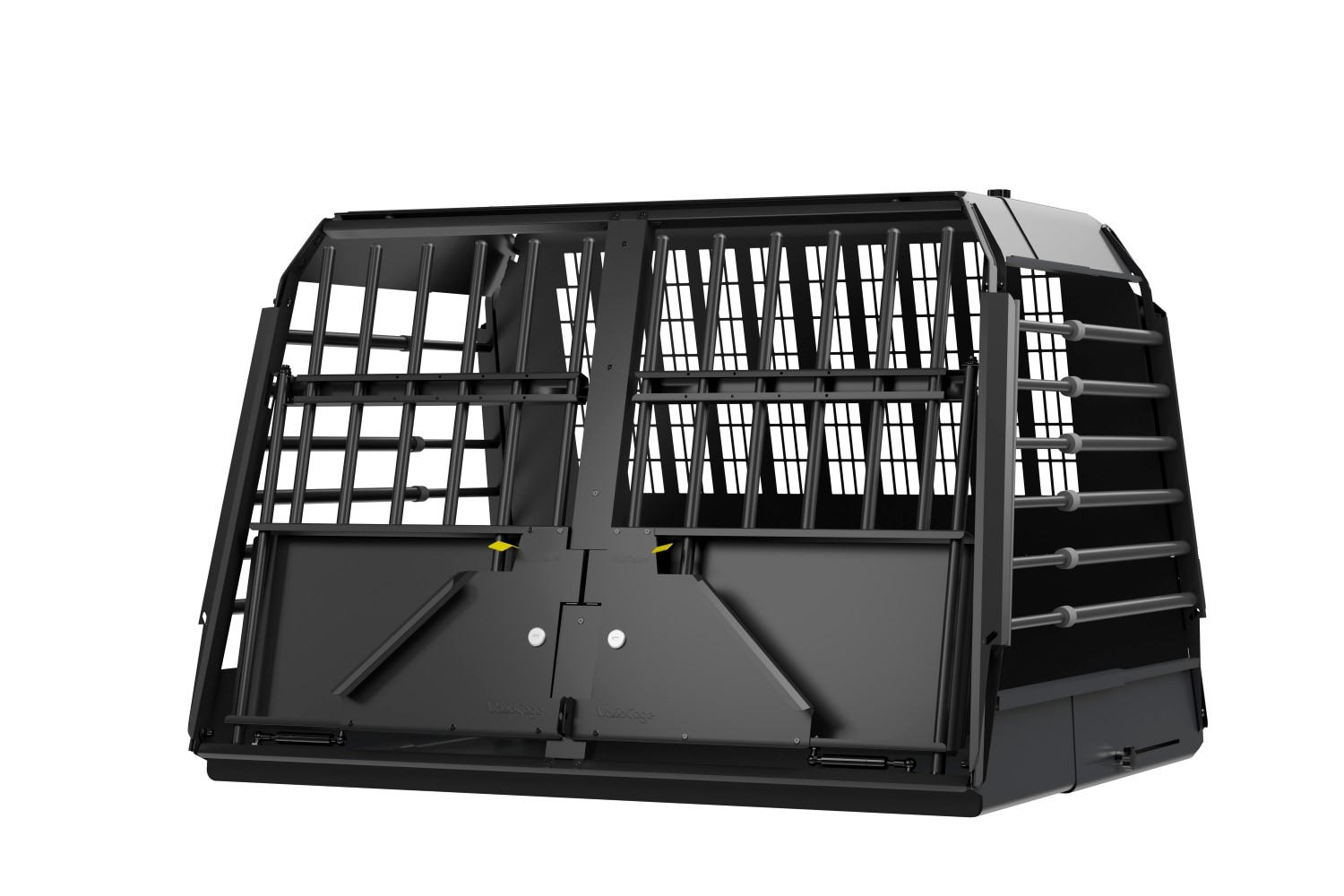 Dog crate suitable for Subaru Forester V (SK) 2019-2024 Kleinmetall VarioCage Black Edition double L+ Dog crate suitable for Subaru Forester V (SK) 2019-2024 Kleinmetall VarioCage Black Edition double L+