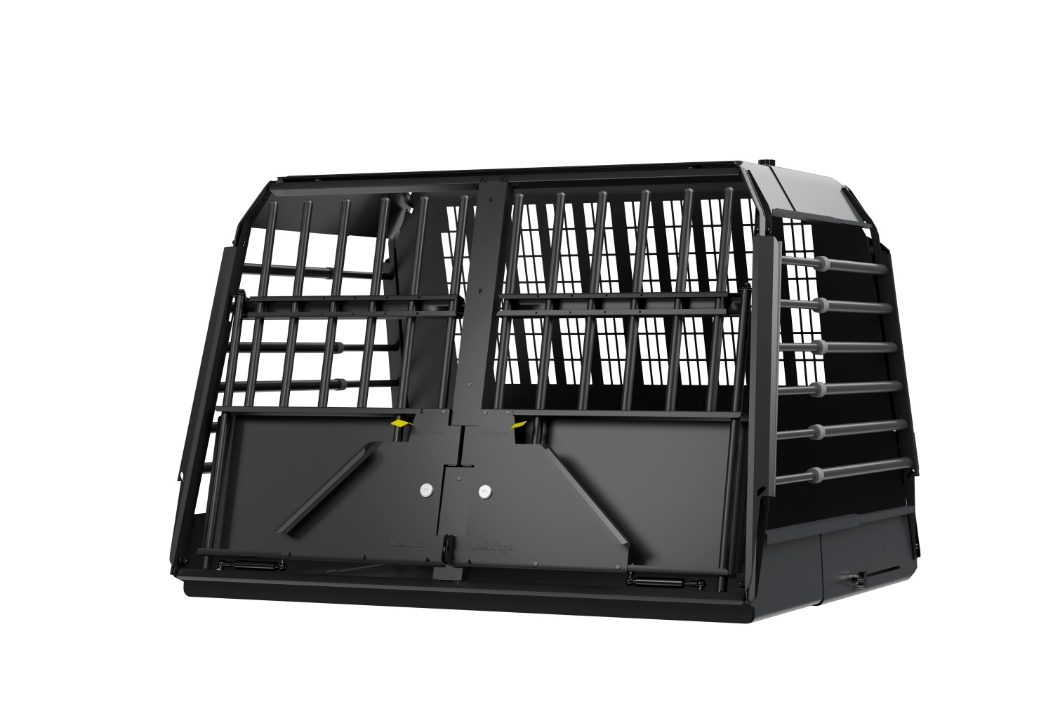 Dog crate suitable for Subaru Forester V (SK) 2019-2024 Kleinmetall VarioCage Black Edition double M Dog crate suitable for Subaru Forester V (SK) 2019-2024 Kleinmetall VarioCage Black Edition double M