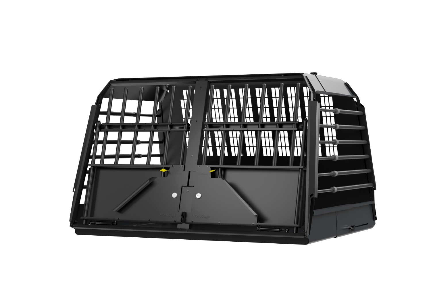 Dog crate suitable for Subaru Forester V (SK) 2019-2024 Kleinmetall VarioCage Black Edition double S Dog crate suitable for Subaru Forester V (SK) 2019-2024 Kleinmetall VarioCage Black Edition double S