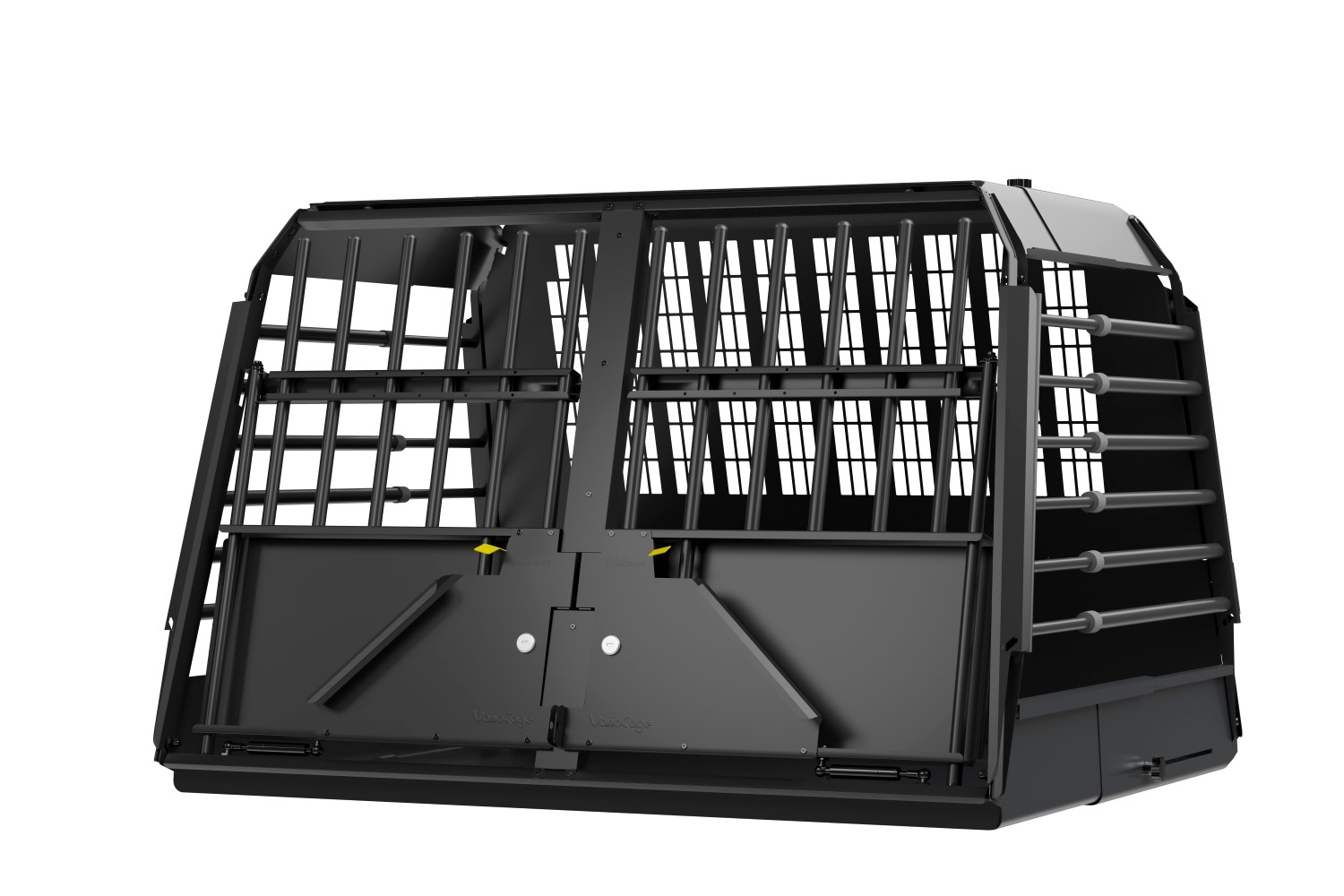 Dog crate suitable for Subaru Forester V (SK) 2019-2024 Kleinmetall VarioCage Black Edition double XXL Dog crate suitable for Subaru Forester V (SK) 2019-2024 Kleinmetall VarioCage Black Edition double XXL