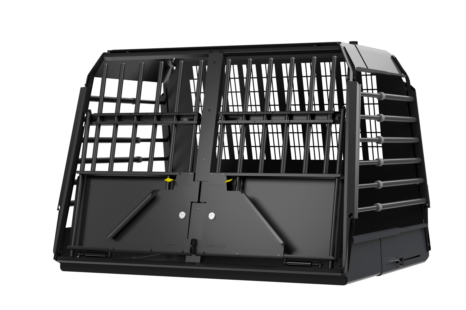 Dog crate suitable for Subaru Forester V (SK) 2019-2024 Kleinmetall VarioCage Black Edition double XXL+ Dog crate suitable for Subaru Forester V (SK) 2019-2024 Kleinmetall VarioCage Black Edition double XXL+