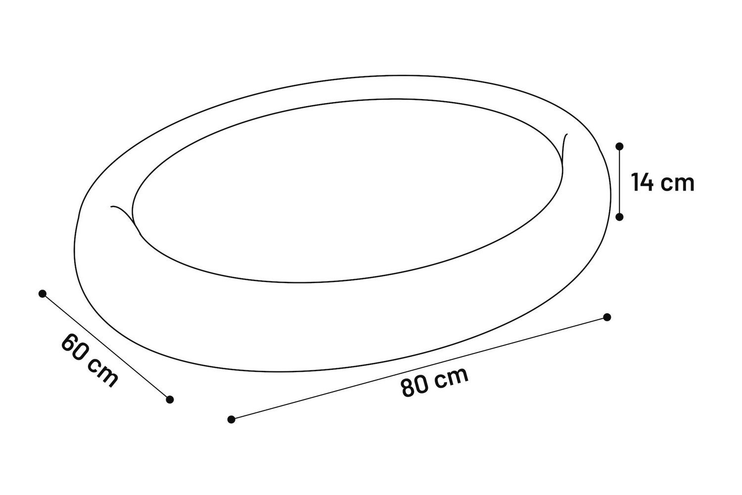 Dog cushion Dreambay® black - 80 x 60 x 14 cm (PCB1FLDC-1) (3) Dog cushion Dreambay® black - 80 x 60 x 14 cm (PCB1FLDC-1) (3)