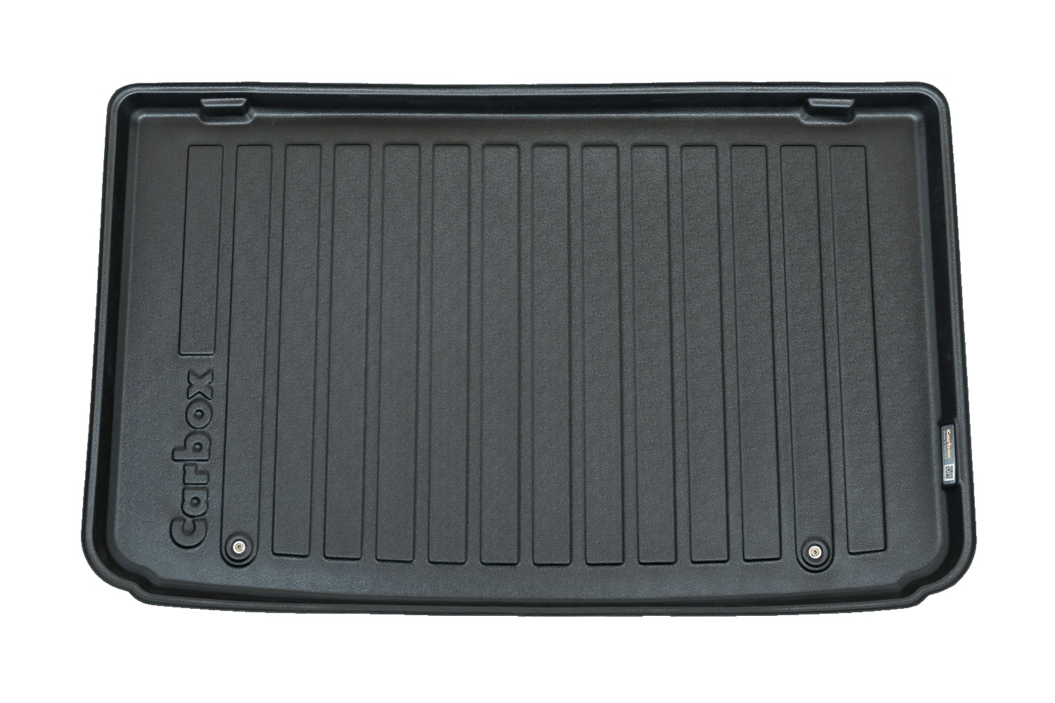 Boot mat suitable for Renault Clio IV 2012-2019 5-door hatchback Carbox Form PE rubber - black