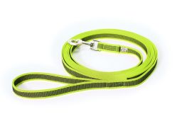 Dog leash Julius-K9 anti-slip neon - 20mm x 5m with handle (CLH35K9HR-4) (1)