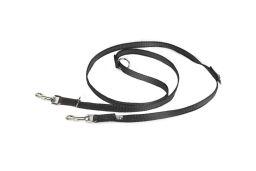 Dog leash Julius-K9 anti-slip black - 14mm x 2,2m adjustable (CLH3K9HR-1) (1)