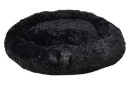 Dog bed Krems black - ø90 x 18 cm (PCB3FLKR-3) (1)