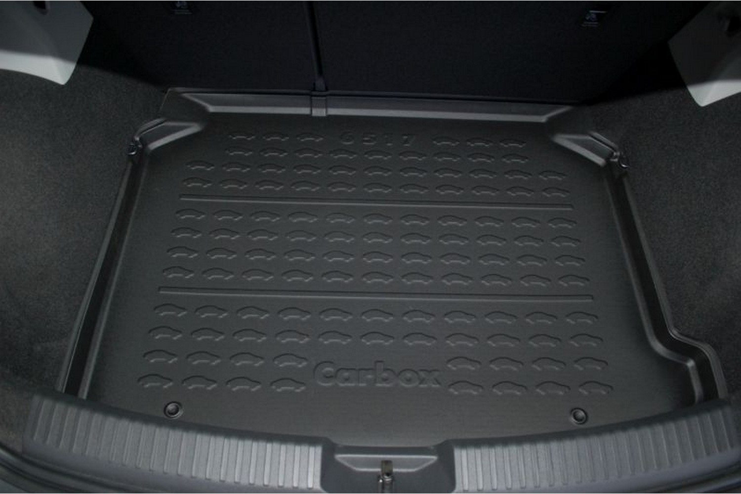 Kofferbakmat geschikt voor Seat Leon (5F) 2012-2020 3 & 5-deurs hatchback Carbox Form PE rubber - zwart